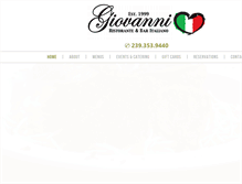 Tablet Screenshot of giovanni-naples.com